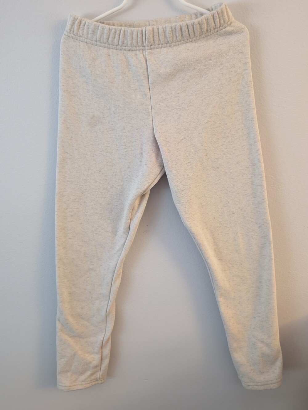 OshKosh B'gosh Cream Heathered Fleece Lined Leggings - Size 10 Girls